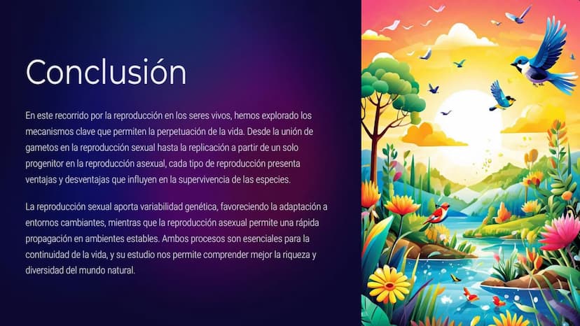 Introducción a la
Reproducción en
Seres Vivos
La reproducción es un proceso biológico fundamental para la perpetuación de la
vida. Todos los