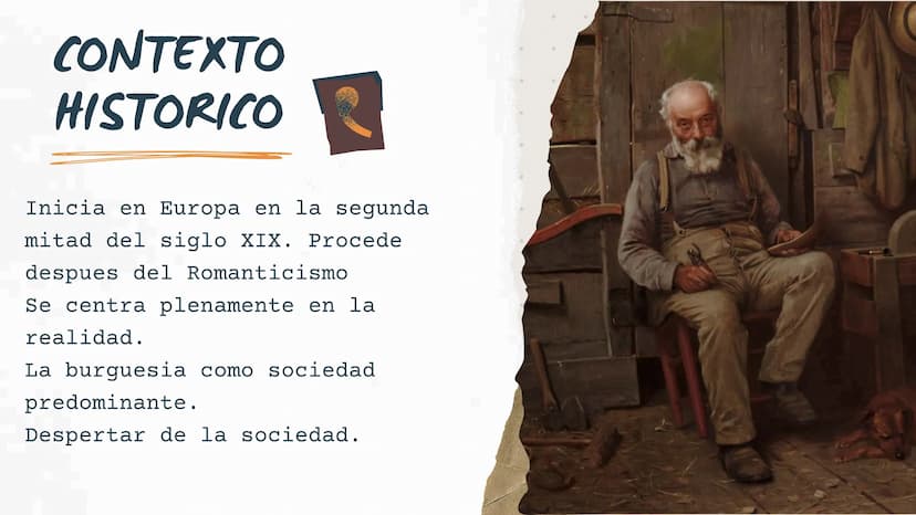 REALISMO ANTECEDENTES
-es un movimiento artístico y literario
-surgió en Francia a mediados del siglo XIX como
reacción al estilo academicis