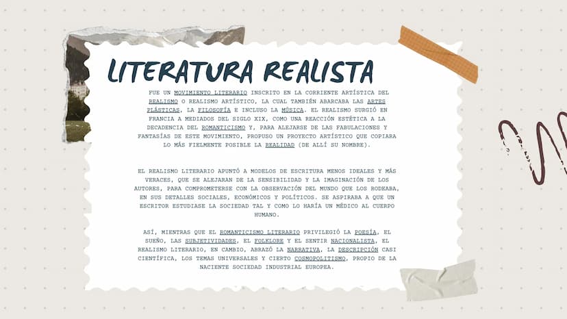 REALISMO ANTECEDENTES
-es un movimiento artístico y literario
-surgió en Francia a mediados del siglo XIX como
reacción al estilo academicis
