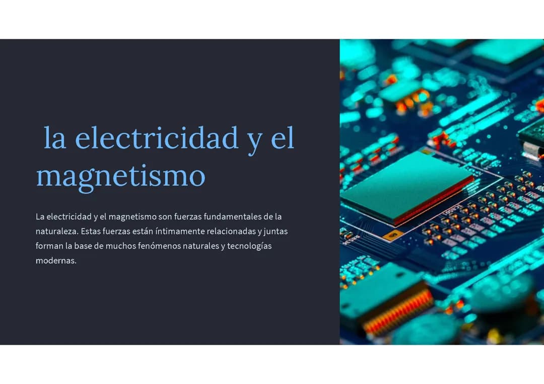 Electricidad y magnetismo
