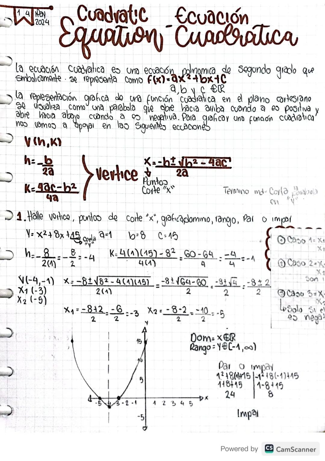 Ecuación Cuadrática 