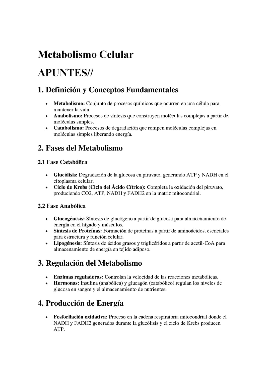 Metabolismo Celular