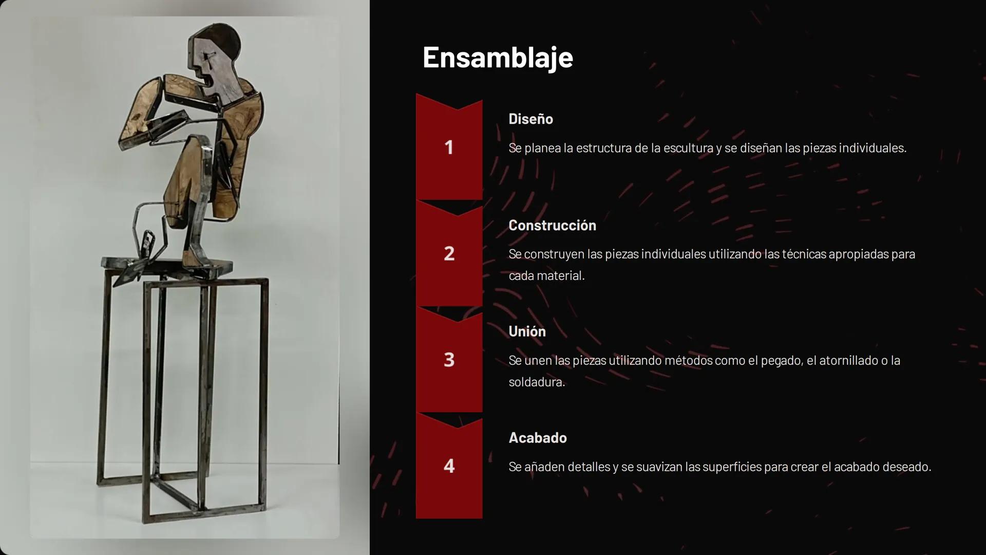 # Introducción a la
escultura

La escultura es una forma de arte tridimensional que involucra la
creación de formas utilizando una variedad 