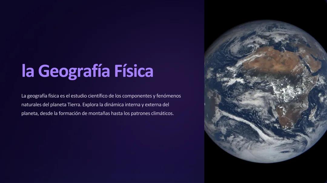 Introducción a la Geografía Física