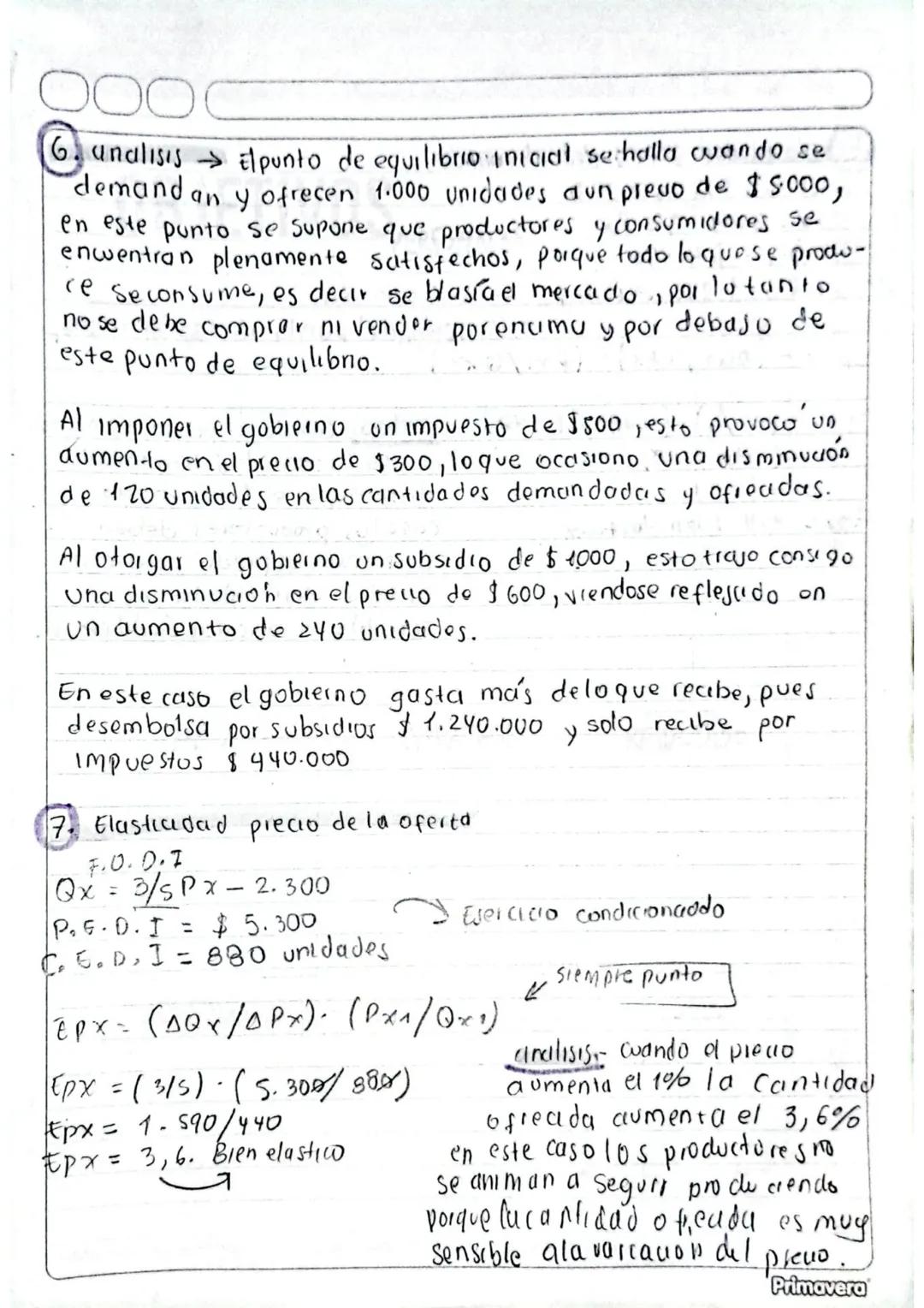 f:
microeconomia.
• Puthto de equinokio
Grafico, Impuestos y subsidios.
El punto de equilibrio se haya donde se intersecta la curva de
la de