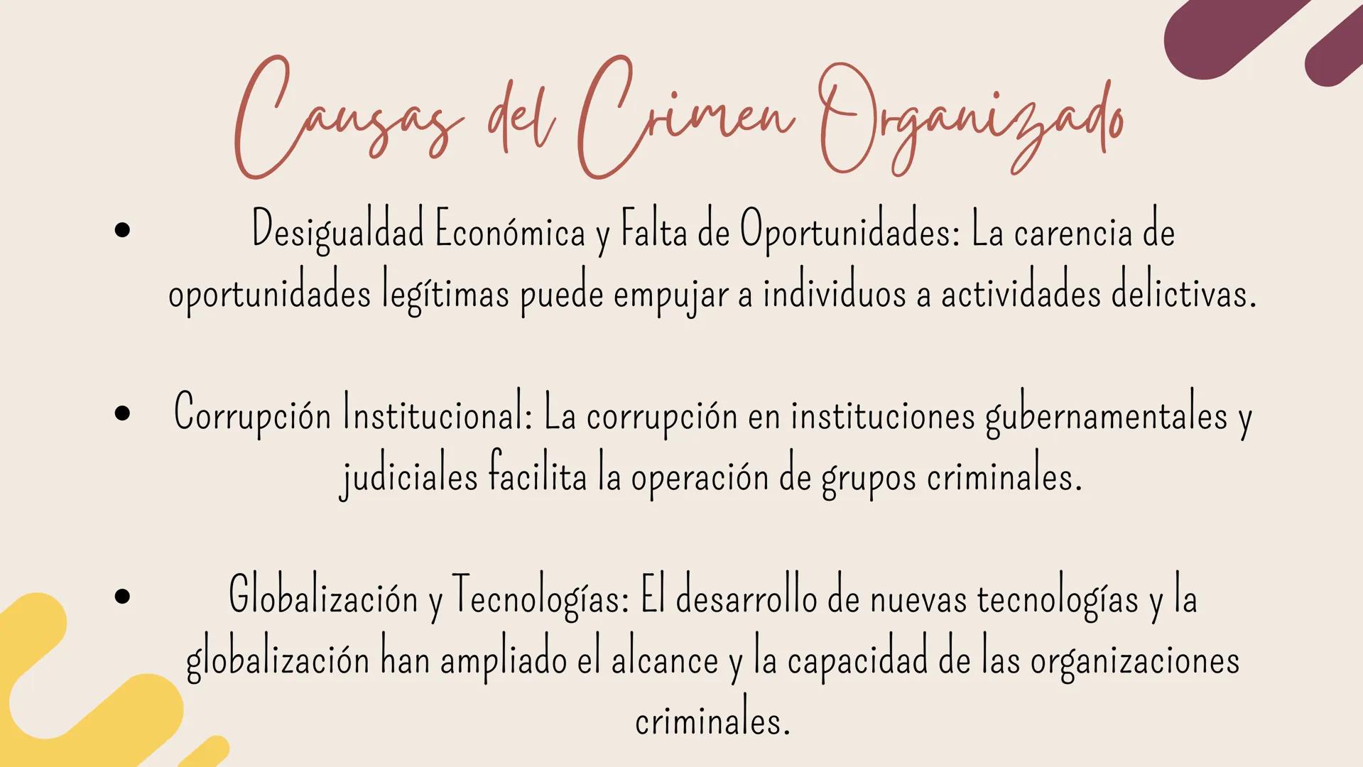 Crimen
Organizado ¿Qué es el Crimen Organizado?
El crimen organizado se refiere a la actividad criminal llevada a cabo
el
por grupos estruct