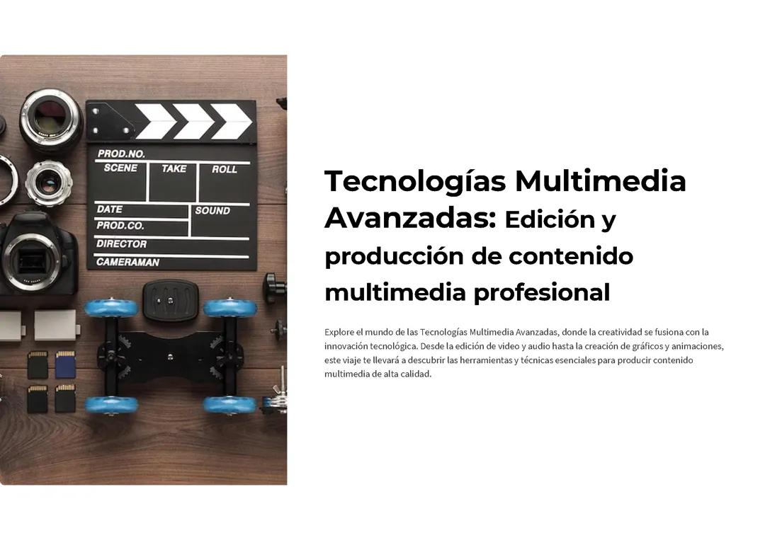 Tecnologías Multimedia Avanzadas: 