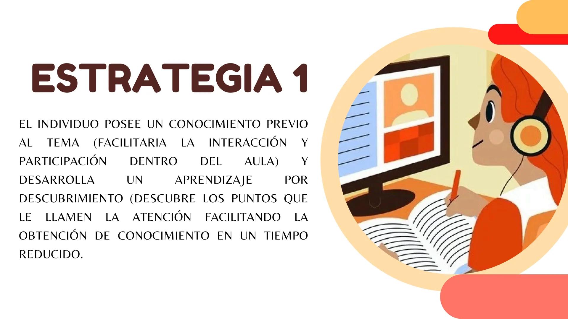 ¿CÓMO HACKEAR
UNA CLASE? # ESTRATEGIA 1

EL INDIVIDUO POSEE UN CONOCIMIENTO PREVIO
AL TEMA (FACILITARIA LA INTERACCIÓN Y
PARTICIPACIÓN DENTR