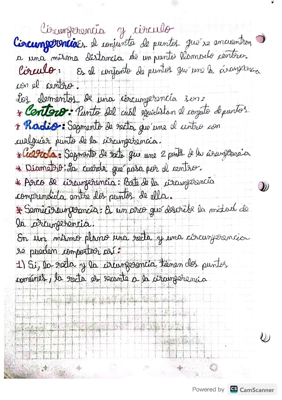 Circunferencia y circulo 