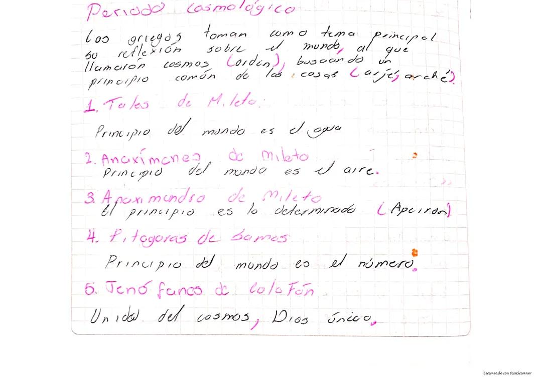 Periodos cosmologico y antropológico 