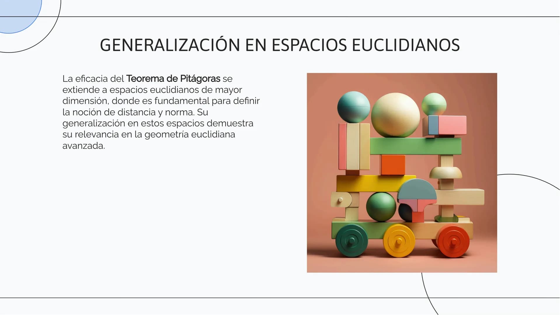 La Eficacia del
Teorema de Pitágoras
en la Geometría
Euclidiana INTRODUCCIÓN
El Teorema de Pitágoras es fundamental en la geometría euclidia