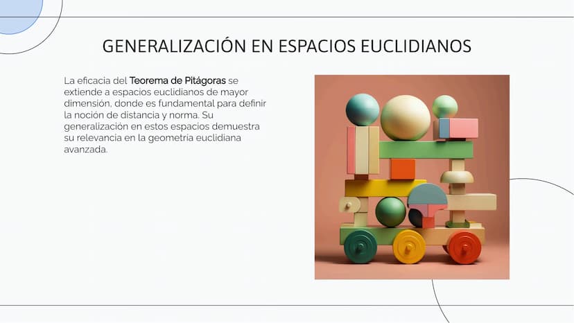 La Eficacia del
Teorema de Pitágoras
en la Geometría
Euclidiana INTRODUCCIÓN
El Teorema de Pitágoras es fundamental en la geometría euclidia