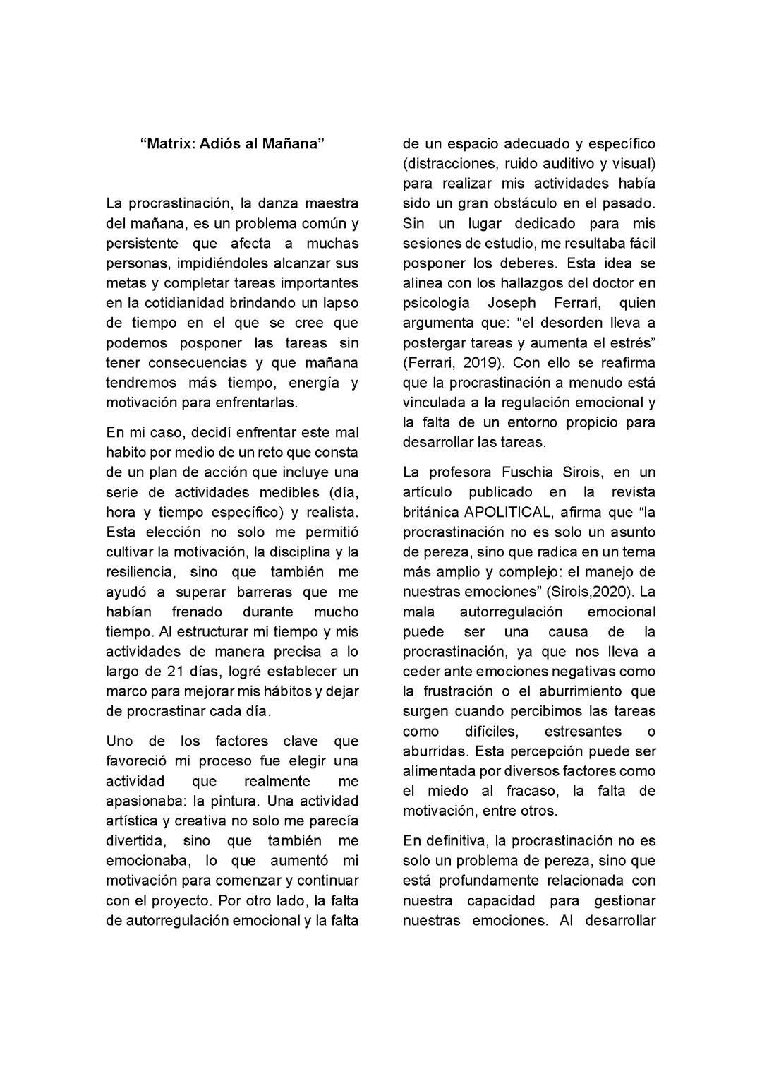 Procrastinación