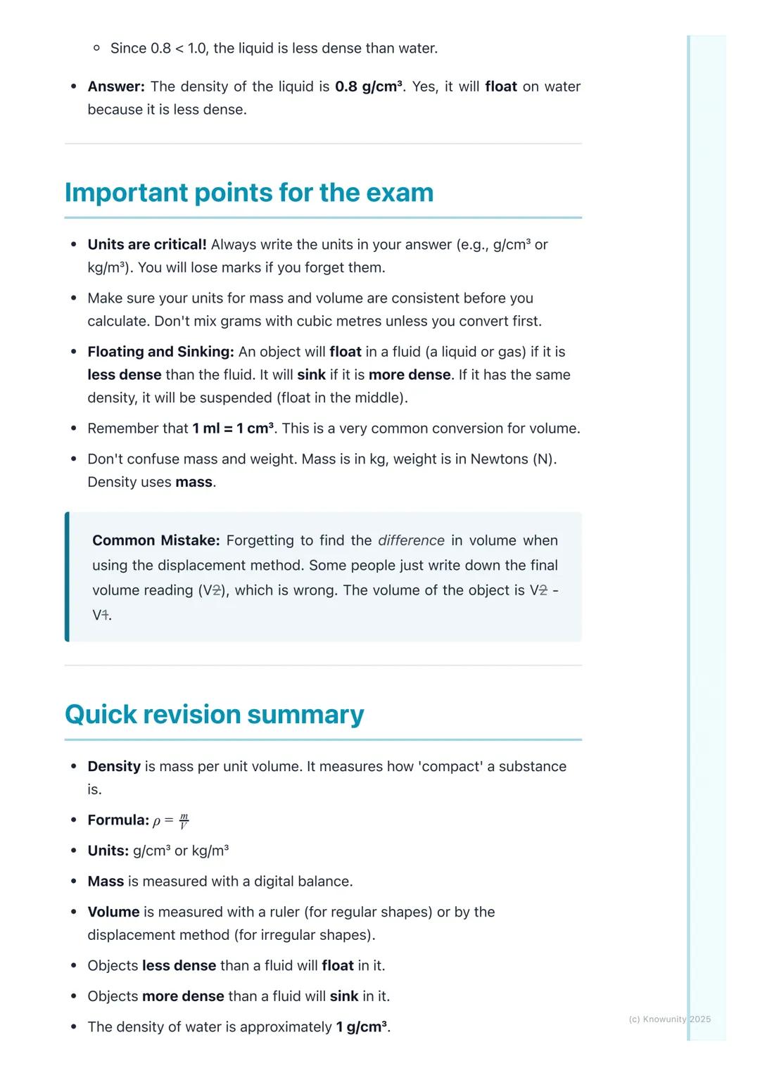 # Density

## What is density?

Density is a measure of how much "stuff" (mass) is packed into a certain
amount of space (volume). If you ha