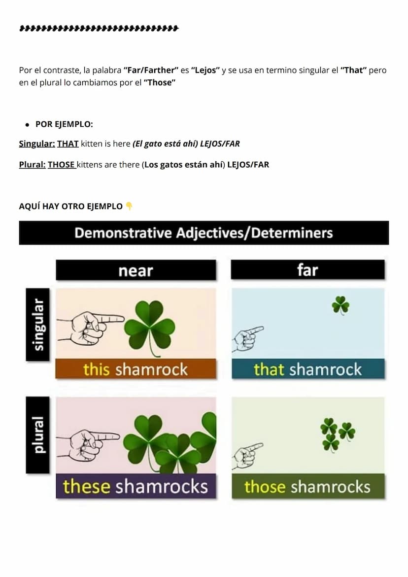 Adjetivos demostrativos. INGLÉS
El inglés tiene cuatro adjetivos demostrativos principales: "this," "that," "these," y "those." Los
adjetivo