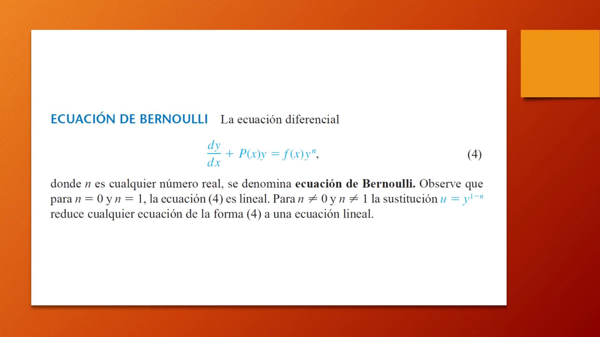 # ECUACIONES
## DIFERENCIALES
PRIMER ORDEN - SUSTITUCIONES SOLUCIONES POR SUSTITUCIÓN

INTRODUCCIÓN Normalmente resolvemos una ecuación dife