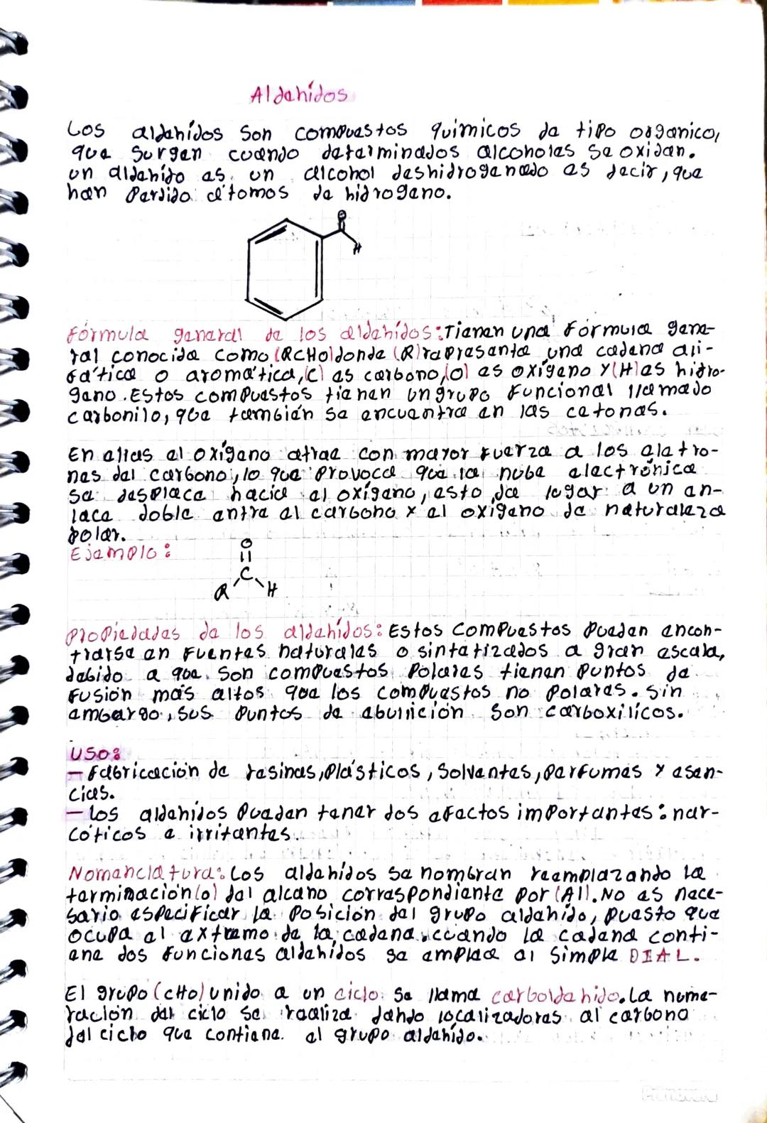 Aldehidos
Los aldehidos Son compuestos quimicos de tipo organico,
Cuando determinados alcoholes se oxidan.
que Surgen
un aldahido as un
alco