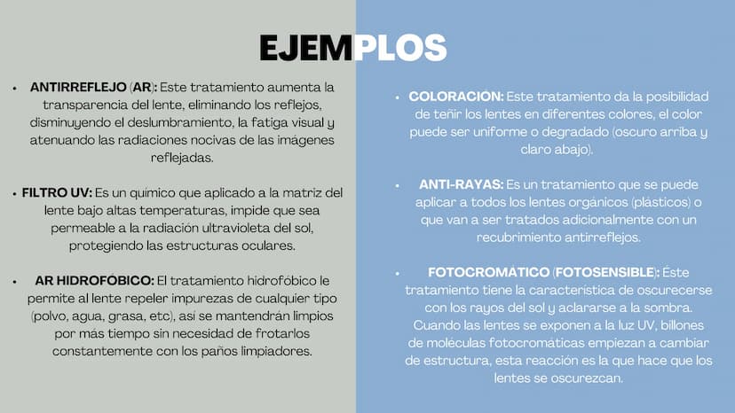 LAS LENTES
elle ¿QUÉ SON?
Las lentes son herramientas ópticas
que se utilizan para desviar los rayos de
luz y así modificar el camino que
re