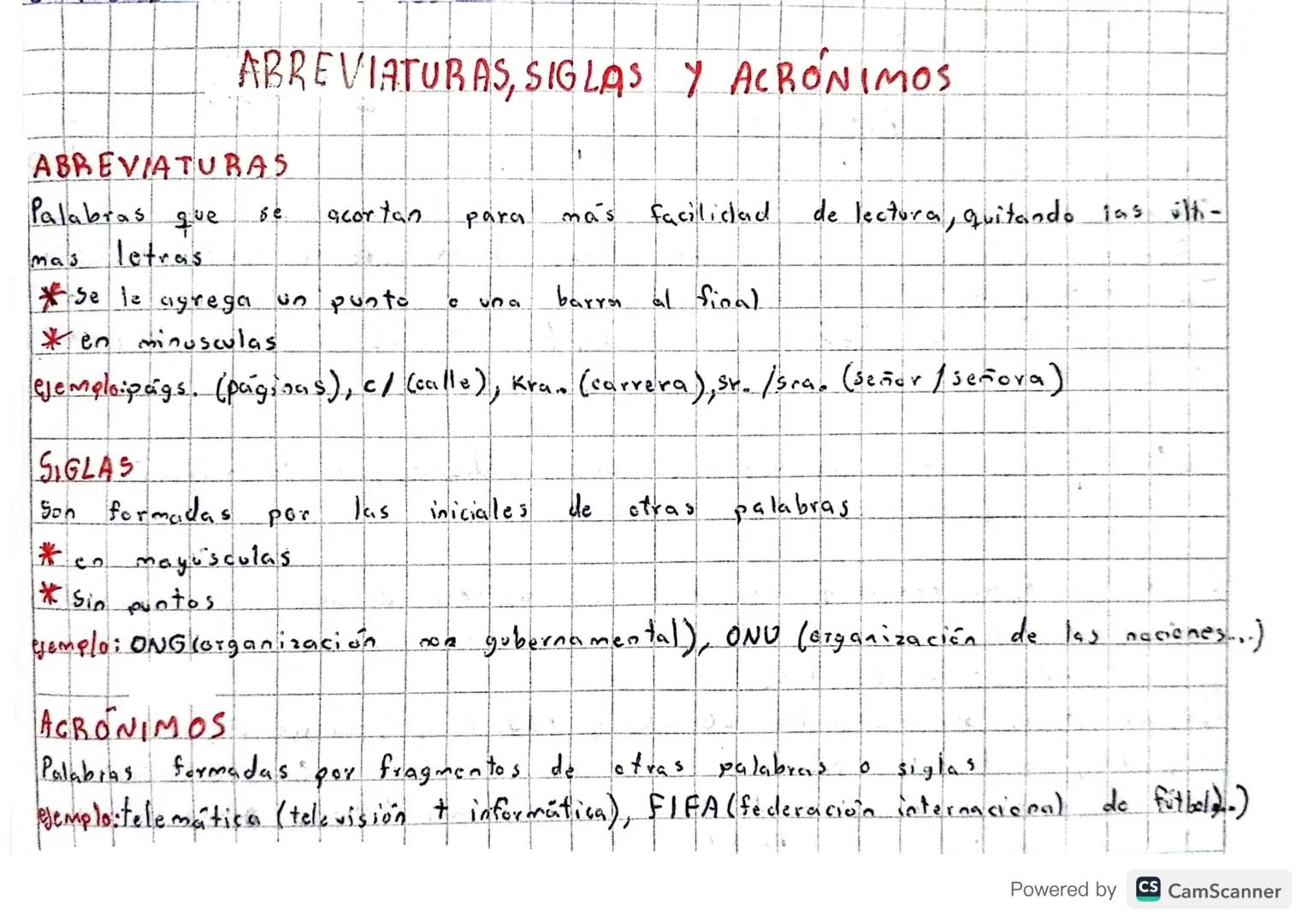 ABREVIATURAS, SIGLAS Y ACRÓNIMOS
ABREVIATURAS
Palabras
mas
que
letras
бе
acortan
para
más facilidad
de lectura, quitando las últi-
* Se le a