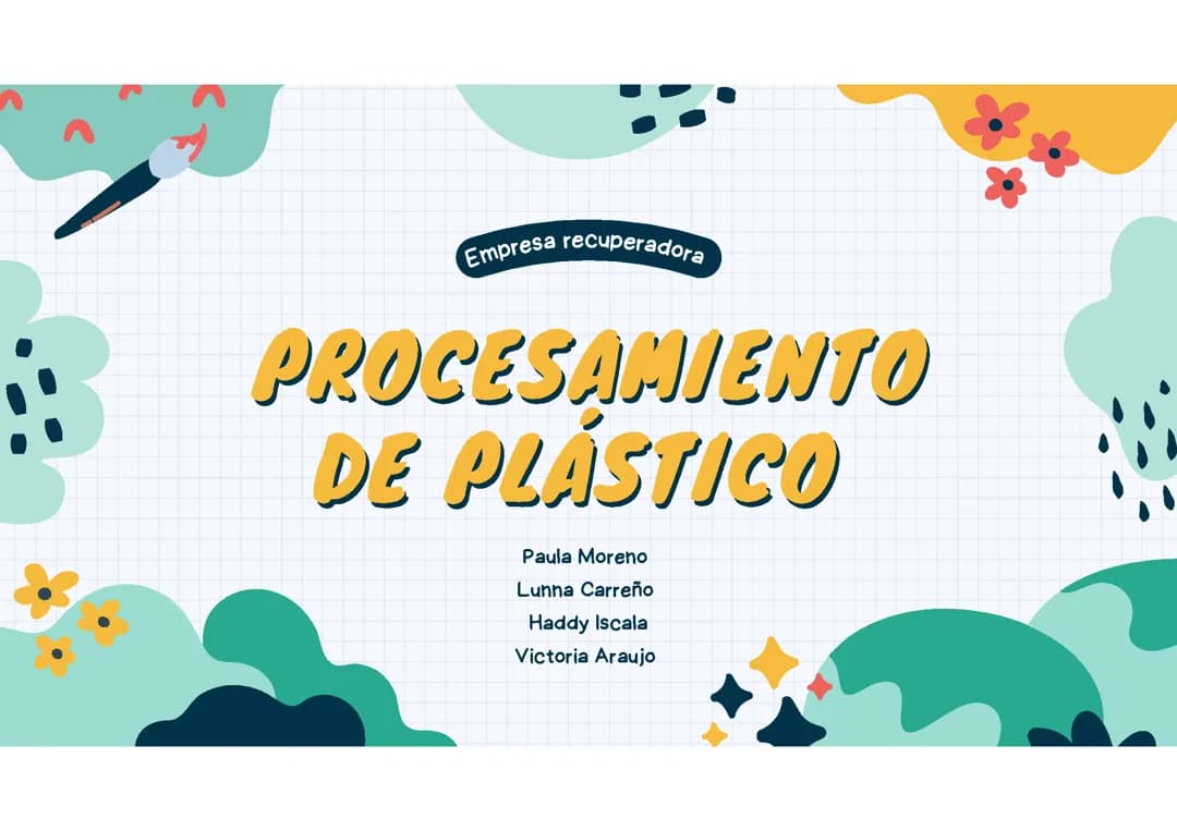 Procesamiento de plástico 