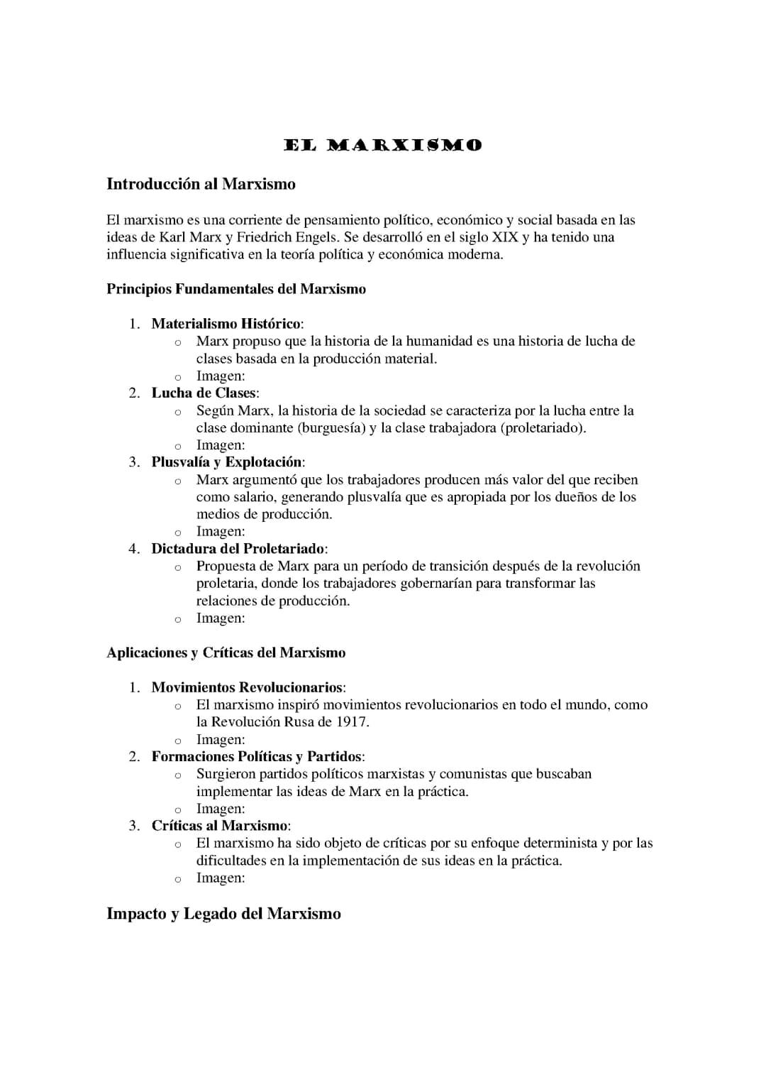 el marxismo