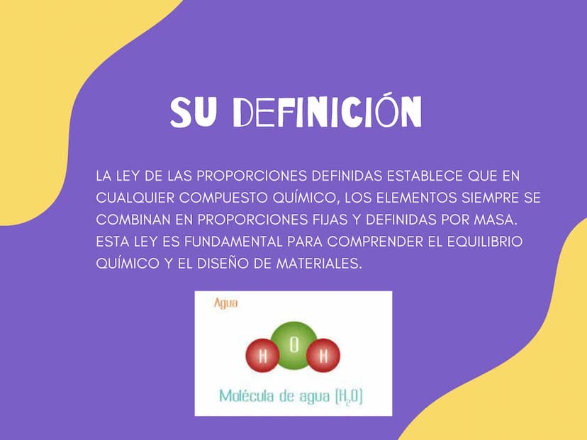 LEY DE LAS PROPORCIONES
DEFINIDAS
וייוי
SEBASTIAN GRISALES NARANJO, MARIA CLARA GOMEZ
LONDOÑO, MARIA JOSE ALVAREZ Y ANA MARIA ORTIZ SU DEFIN