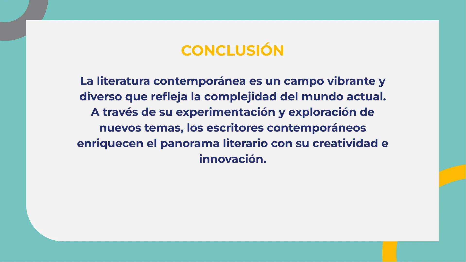 # EXPLORANDO LA
# VANGUARDIA: LA
# LITERATURA
# CONTEMPORÁNEA A

# INTRODUCCIÓN

La literatura contemporánea
es un reflejo de la sociedad
ac