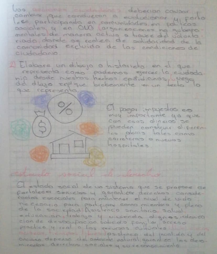 el Estado.
to una forma de organización politico,
territorial basada como
Una sociedad el Estado cofa compuesto
administrativa.
por:
1) Terr