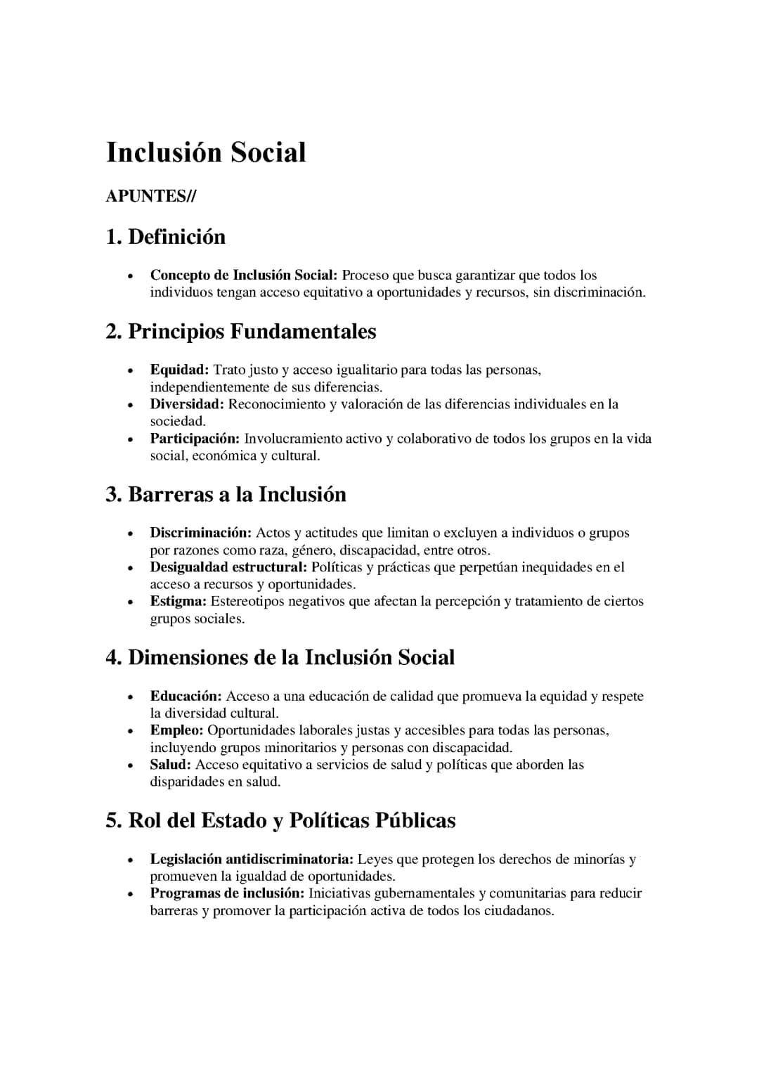 Inclusión Social