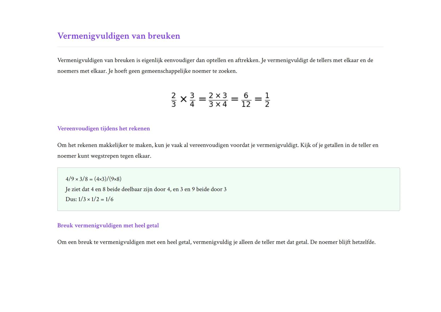 Rekenen met breuken en kommagetallen - Volledige gids
Leer optellen, aftrekken, vermenigvuldigen en delen met breuken
Rekenen  Grade 7  Neth
