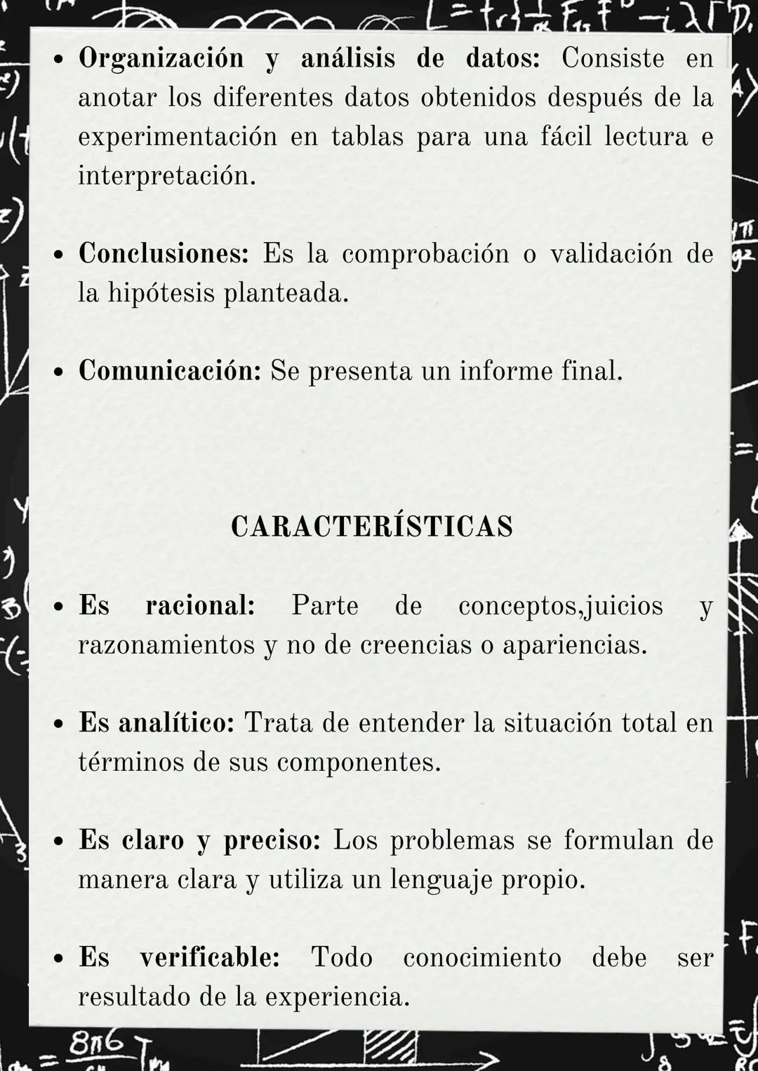 ) 
(+)
# MÉTODO CIENTÍFICO

Son los pasos para resolver una problemática.

Es el conjunto de procedimientos lógicos que sigue
Z la investiga