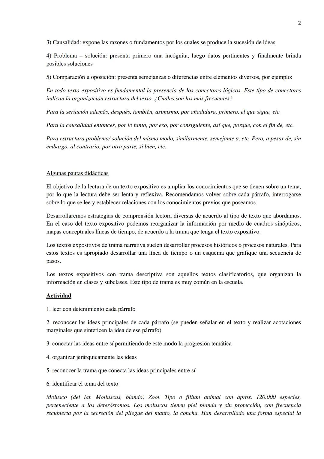 # 1

Texto Expositivo

El texto expositivo tiene como objetivo informar y difundir conocimientos (=enseñar finalidad
pedagógica) sobre un te