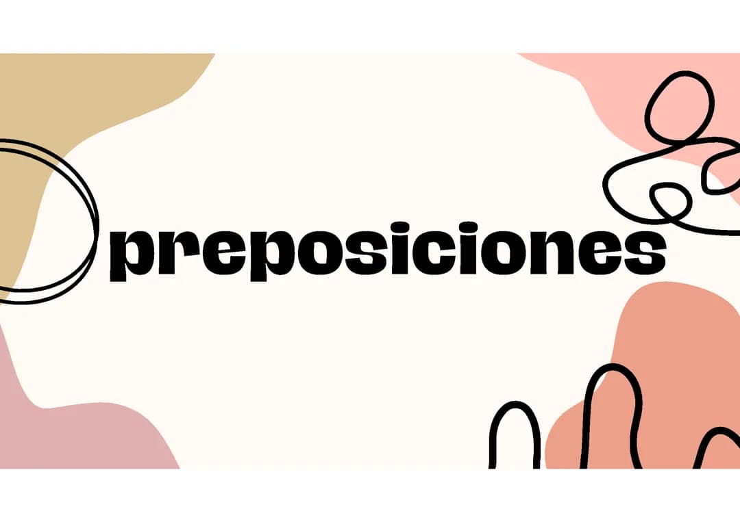 Preposiciones