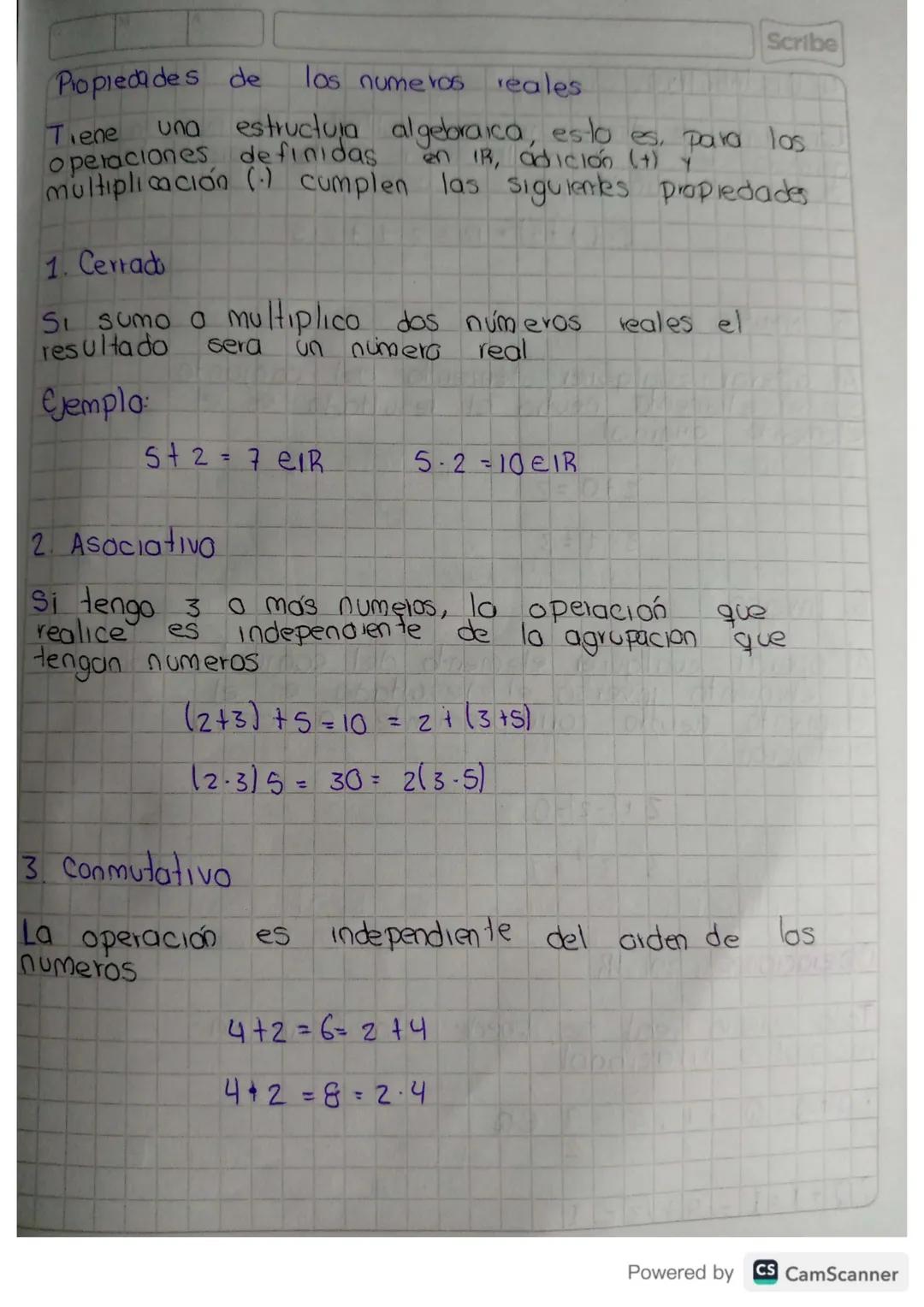 Propiedades Fundamentales de los Números Reales