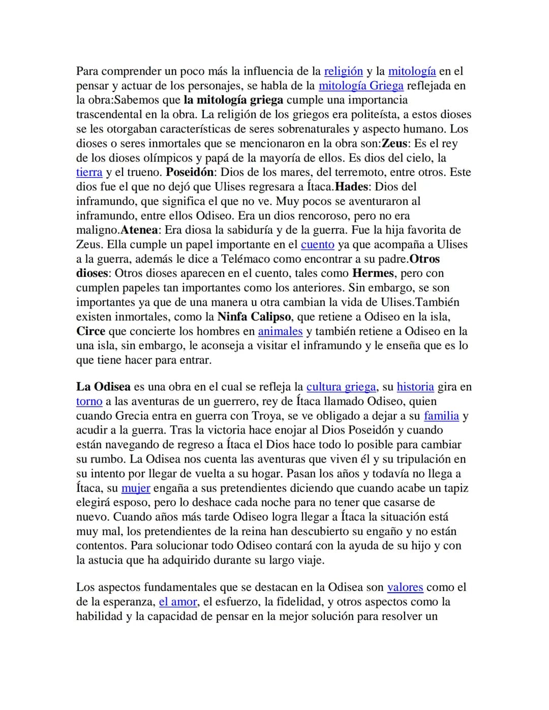 La Odisea de Homero
1. VIDA DE HOMERO:
Homero (probablemente siglo VIII a.c.) es el nombre dado al poeta y rapsoda
griego antiguo al que tra