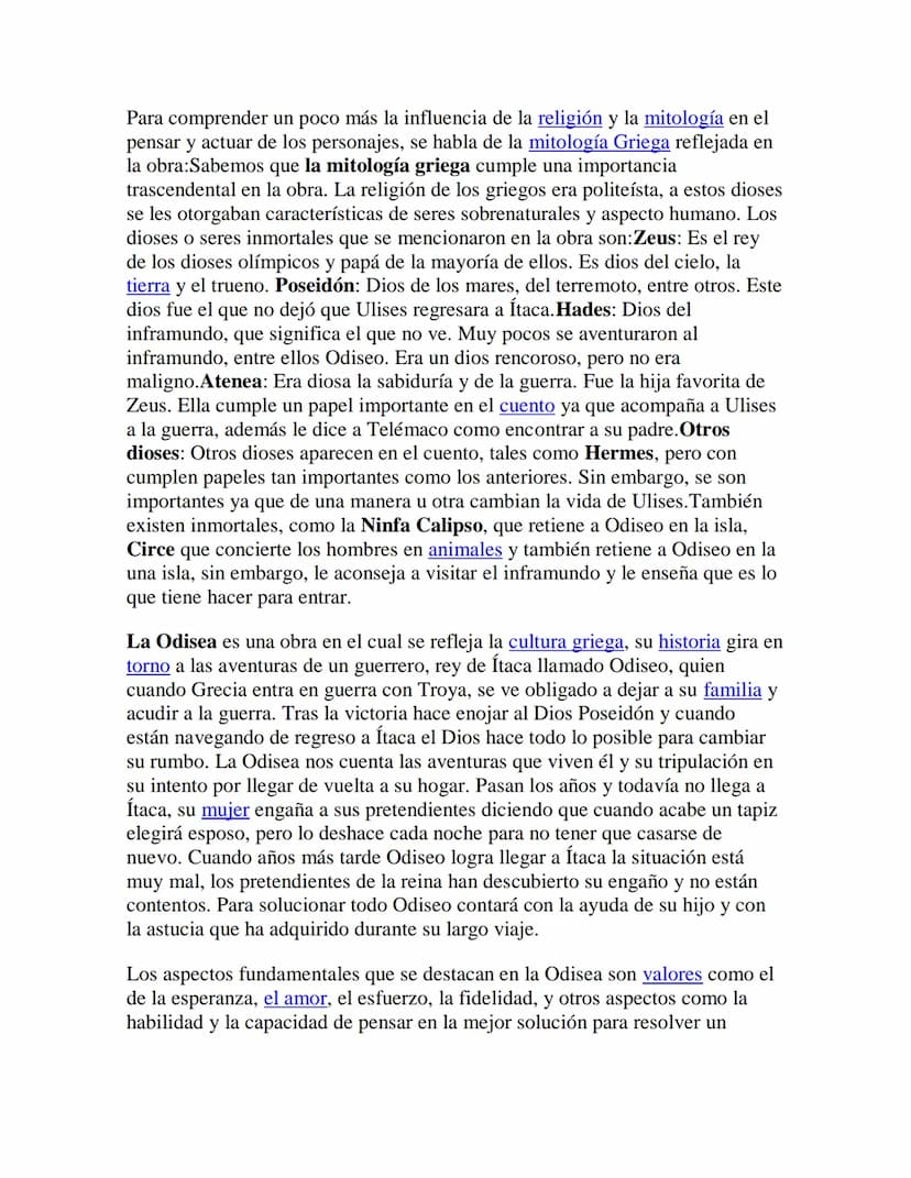 La Odisea de Homero
1. VIDA DE HOMERO:
Homero (probablemente siglo VIII a.c.) es el nombre dado al poeta y rapsoda
griego antiguo al que tra