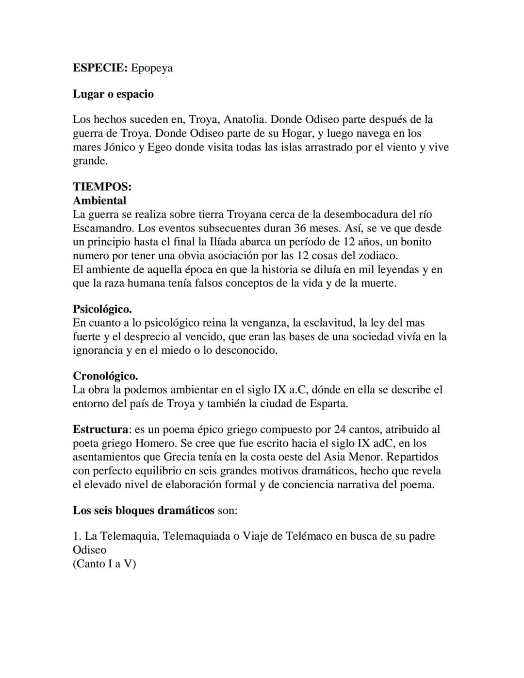 La Odisea de Homero
1. VIDA DE HOMERO:
Homero (probablemente siglo VIII a.c.) es el nombre dado al poeta y rapsoda
griego antiguo al que tra