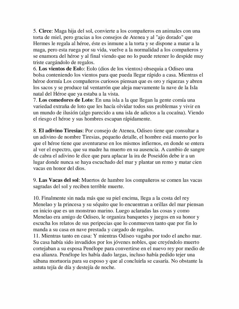 La Odisea de Homero
1. VIDA DE HOMERO:
Homero (probablemente siglo VIII a.c.) es el nombre dado al poeta y rapsoda
griego antiguo al que tra