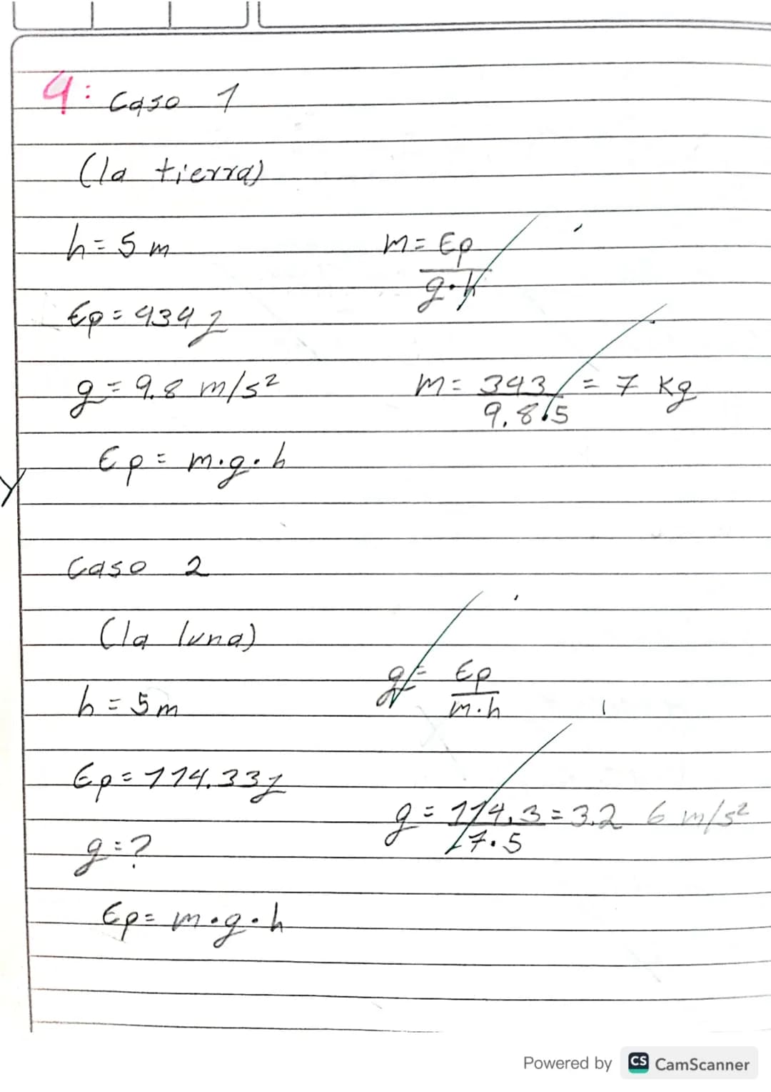 TALLER 3. ENERGÍA
1. ¿A qué velocidad se mueve un cuerpo de
20Kg de masa que posee una energia
cinética de 1000J? R/=10m/s
2. ¿Qué trabajo d