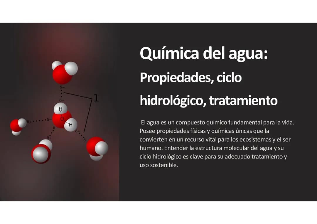Química del agua: 