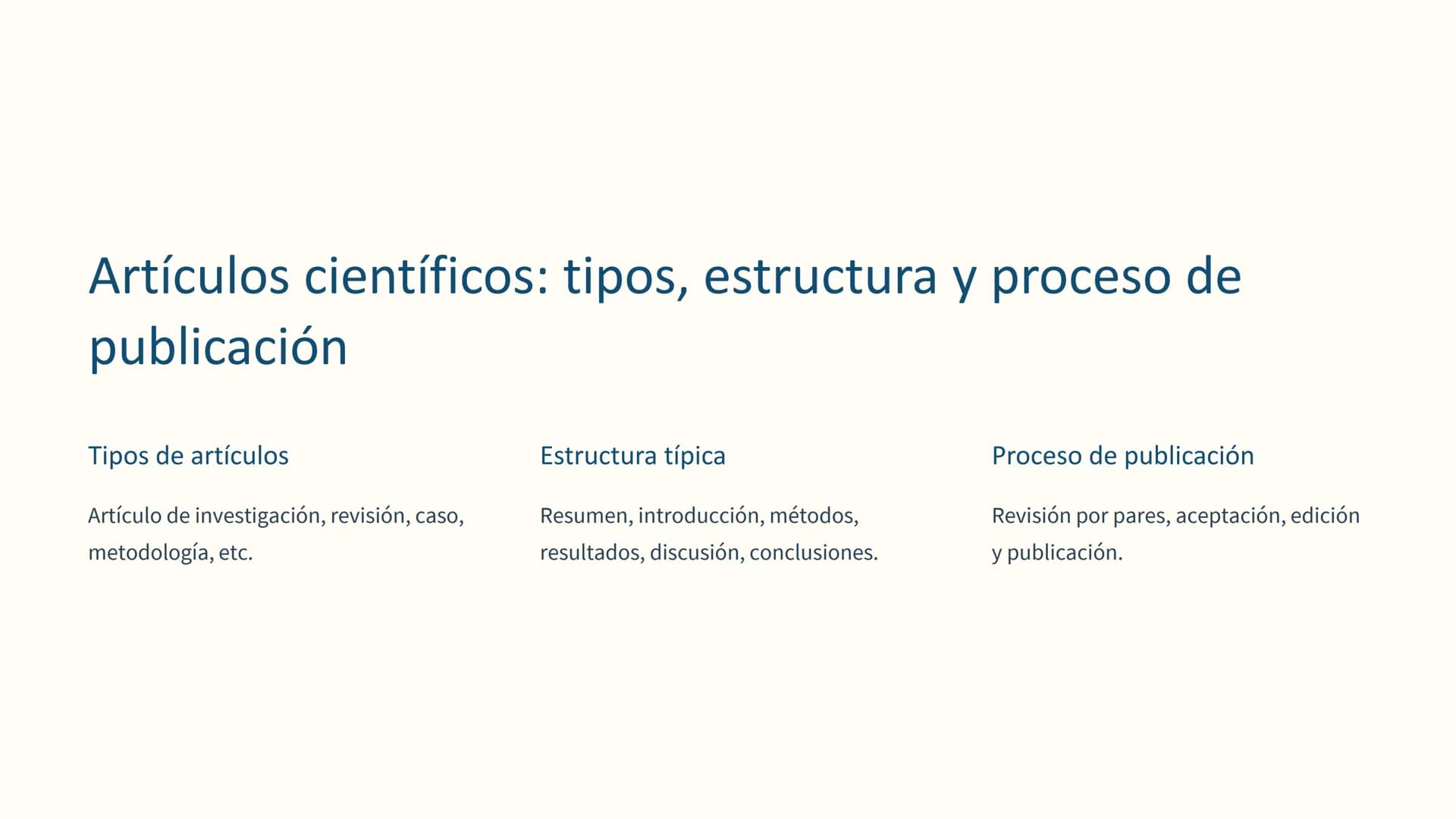 !?
SCIENCE
LITERACY
Comunicación
científica: Informes,
artículos, presentaciones
La comunicación científica es fundamental para compartir
de