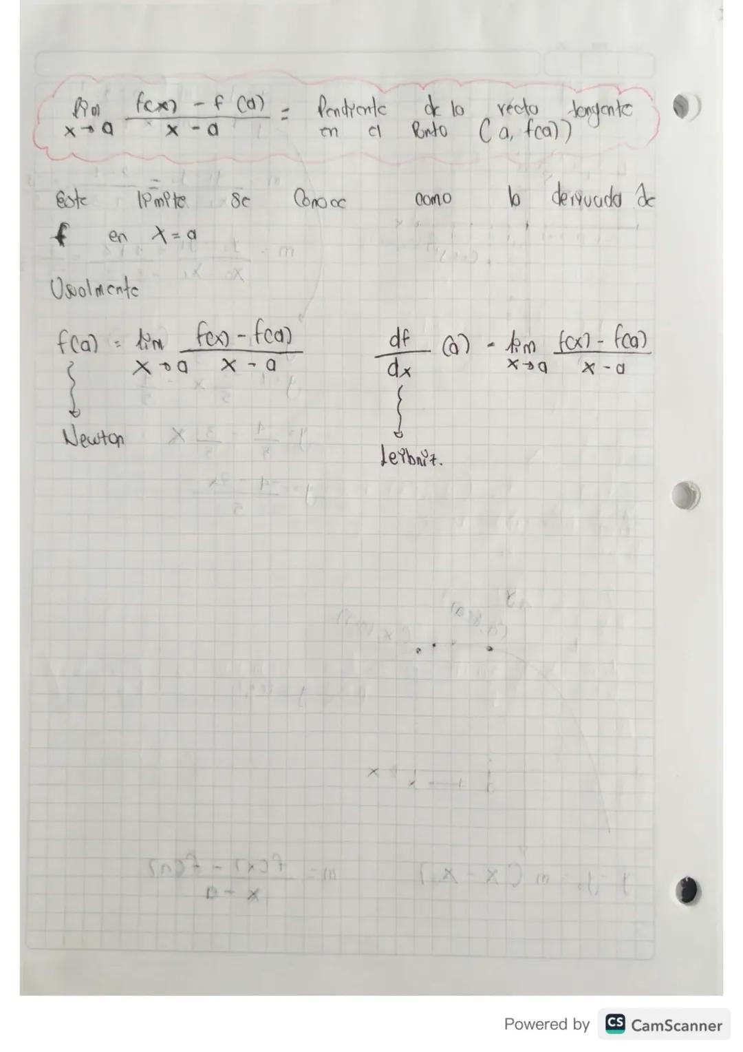 ### Devadas

Basicamente uno dervada es un limite
Pero geometricamente, la dervvada oo Corresponde
Con ko pendiente de b Yada forgerle
Ciert