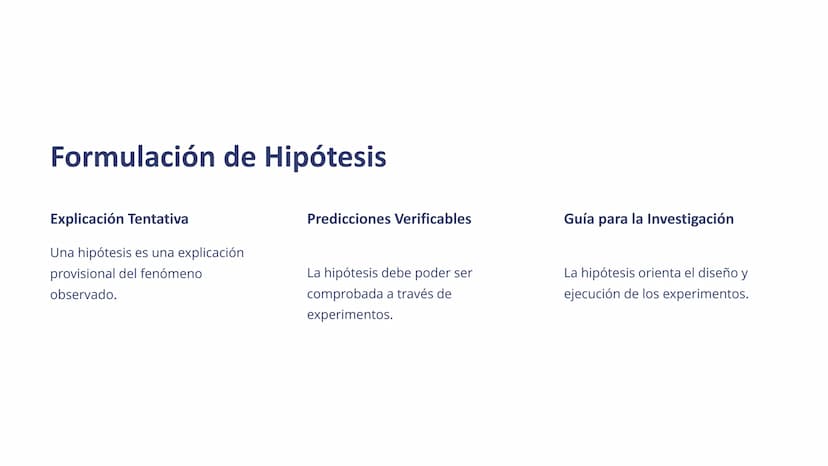 Método Científico
El método científico es un proceso sistemático y estructurado para
investigar y comprender fenómenos naturales. Consiste e