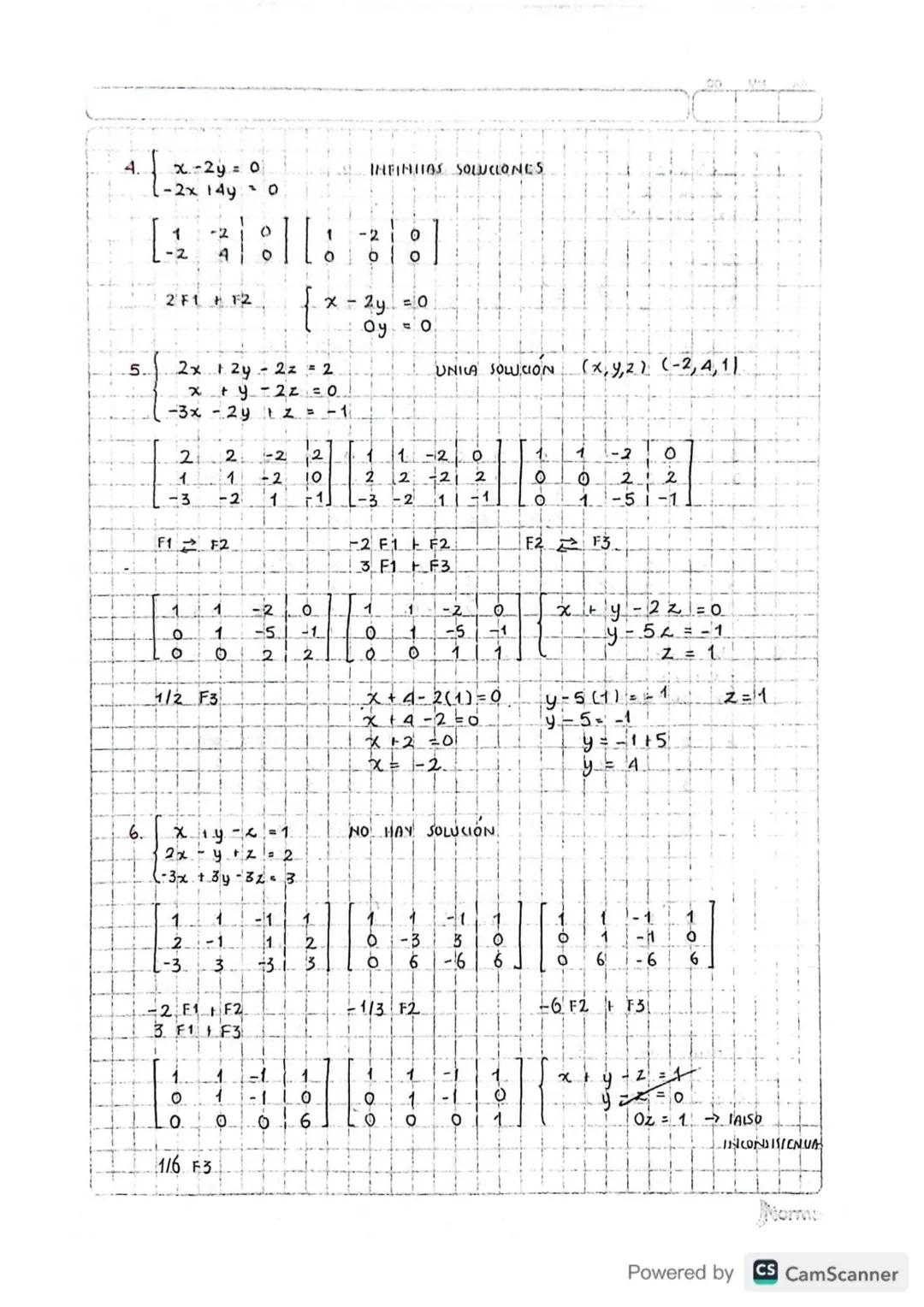 D
Dos variables
(x,y)
Sistemas de Ecuaciones Lineales
2x 13y = 6
Sistema 2 x2
+3y=7
Ecuauon Lineal,
Solution (1,2)
X2x - y =
0
Paralelas
NO 