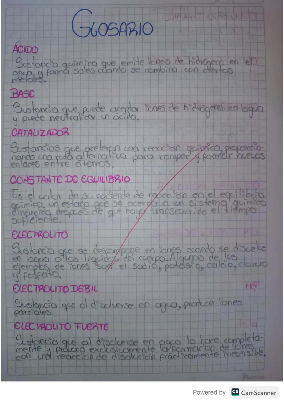 GLOSARIO
COMMATIC CO
ACIDO
Sustancia química que emite iones de hidrógeno en el
agua, y forma sales cuando se combina con ciertos.
metales.
