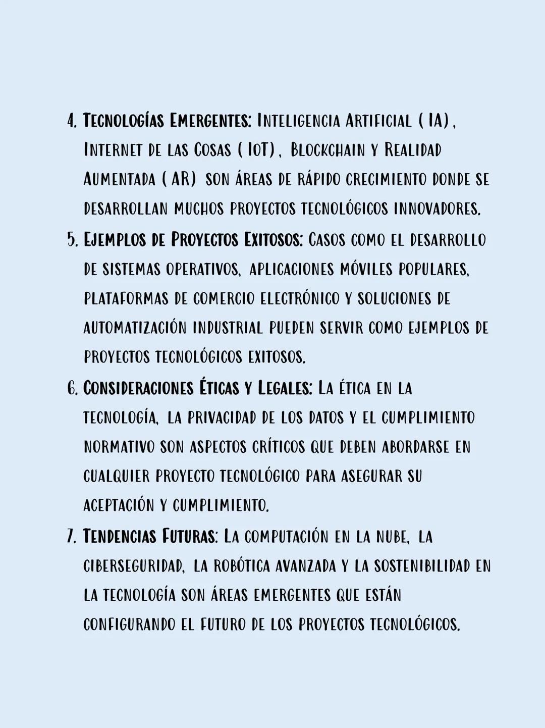 ANÁLISIS - PROYECTOS
TECNOLÓGICOS
LOS PROYECTOS TECNOLÓGICOS ABARCAN UNA AMPLIA GAMA DE
INICIATIVAS QUE VAN DESDE EL DESARROLLO DE SOFTWARE 