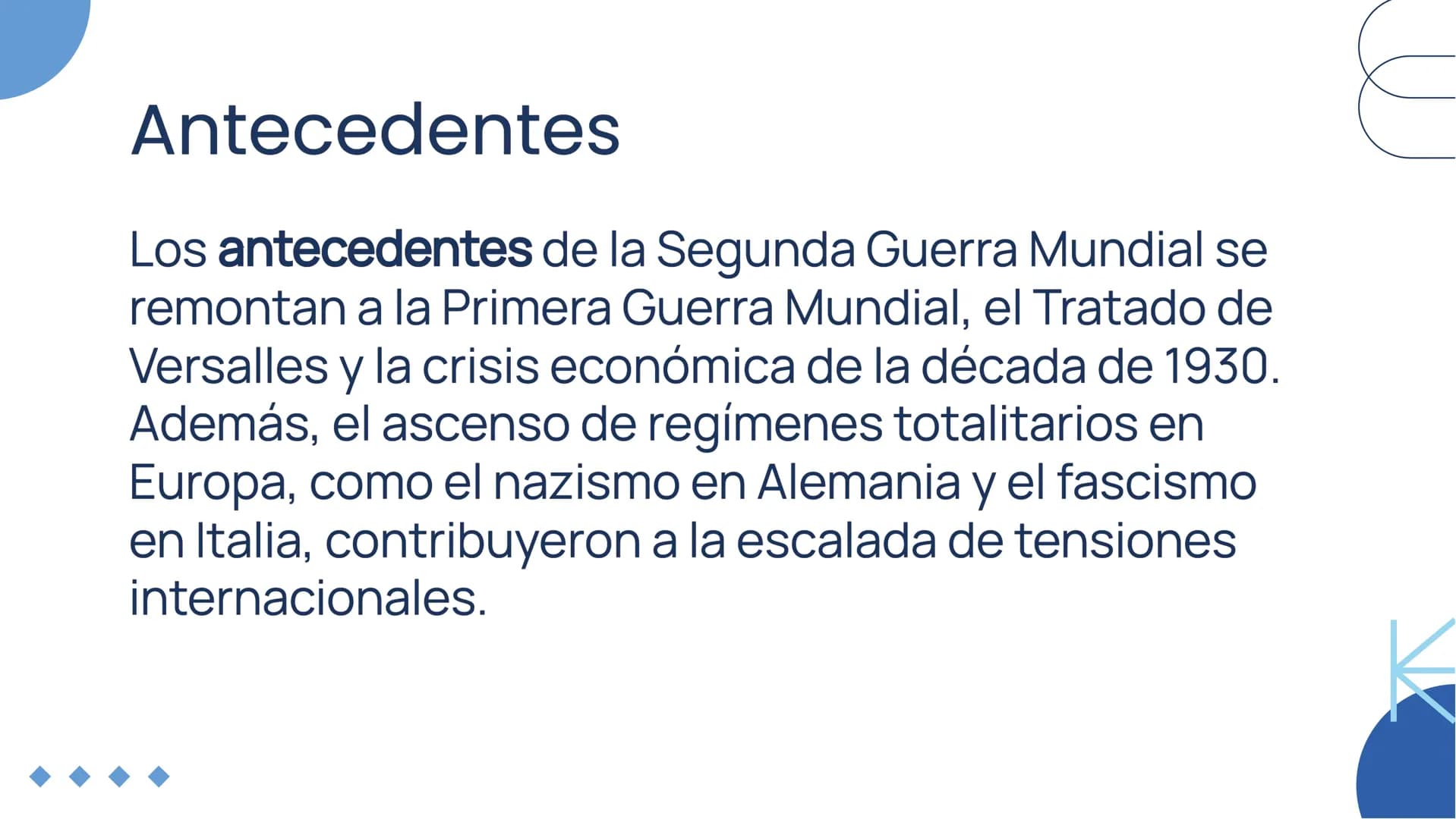 Análisis y
Contextualización
de la Segunda
Guerra Mundial Introducción
La Segunda Guerra Mundial fue un
conflicto global que tuvo lugar entr