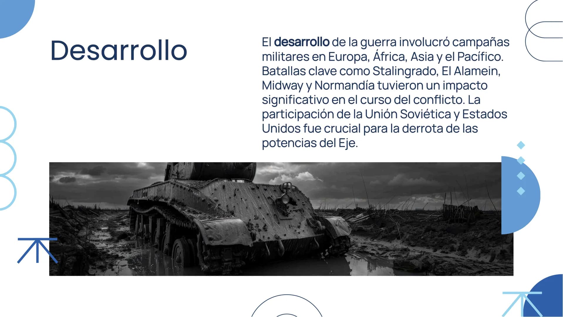 Análisis y
Contextualización
de la Segunda
Guerra Mundial Introducción
La Segunda Guerra Mundial fue un
conflicto global que tuvo lugar entr