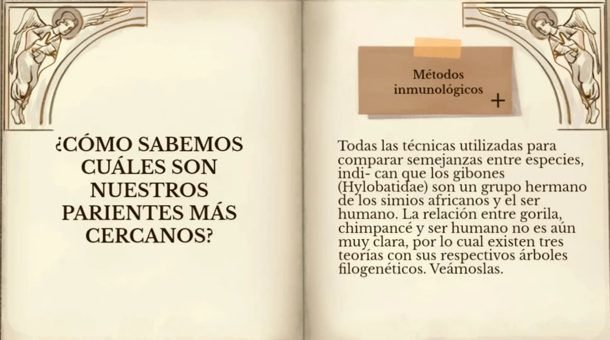 LA EVOLUCIÓN DE LA
ESPECIE HUMANA
COMENZAR 99
"No es el más fuerte de las
especies el que sobrevive,
tampoco es el más inteligente
el que so