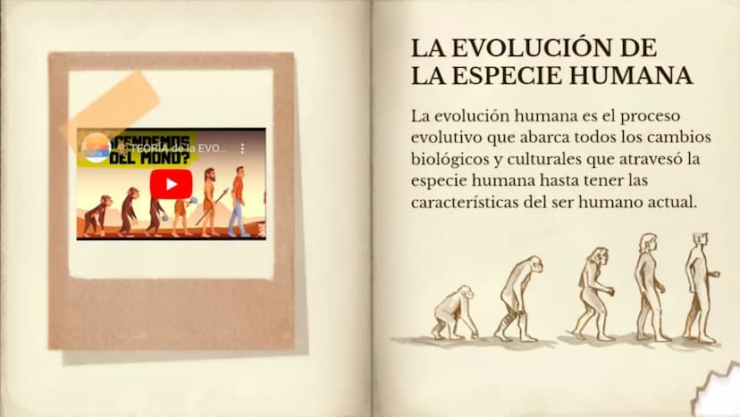 LA EVOLUCIÓN DE LA
ESPECIE HUMANA
COMENZAR 99
"No es el más fuerte de las
especies el que sobrevive,
tampoco es el más inteligente
el que so